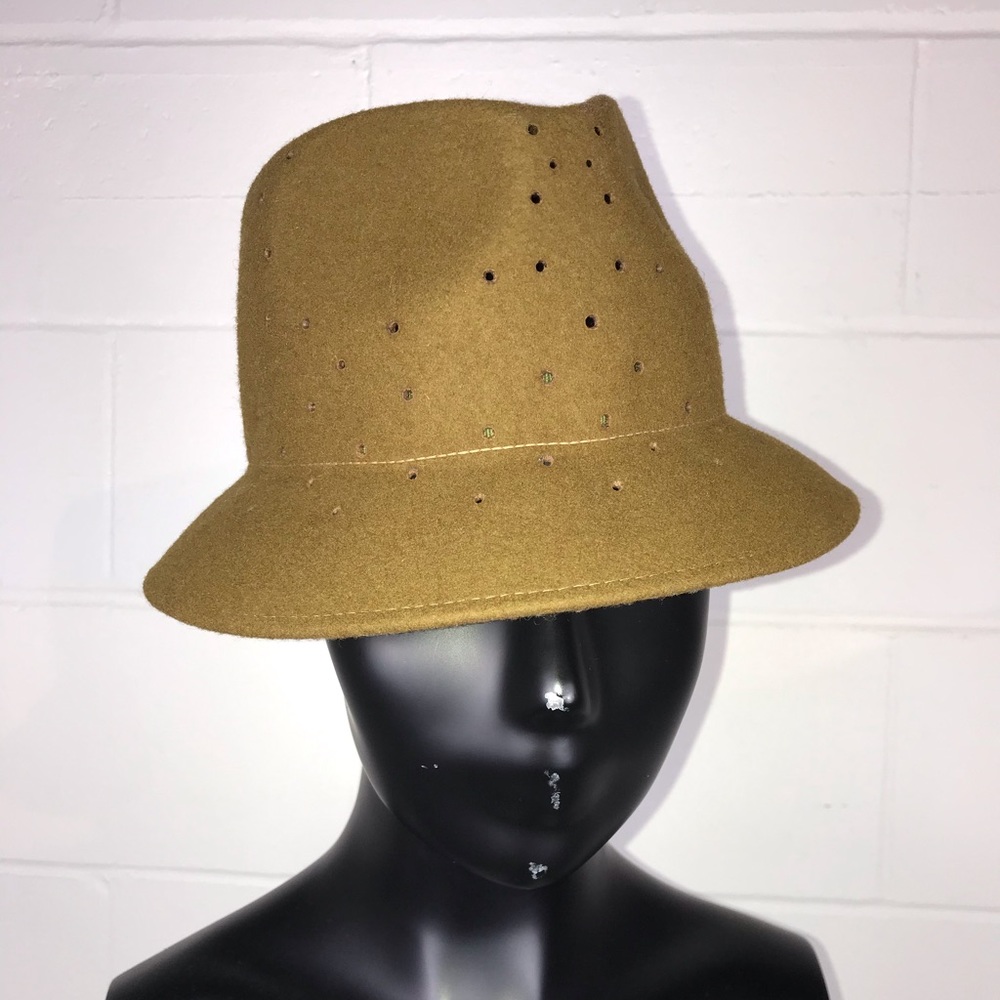Tarnish Wool Brimmed Hat Army Green